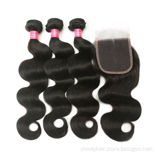 Malaysian Hair Bundles Human Hair 100,Body Wave Hair Extensions Cutical Aligned Virgin Wholesale Vendor In China